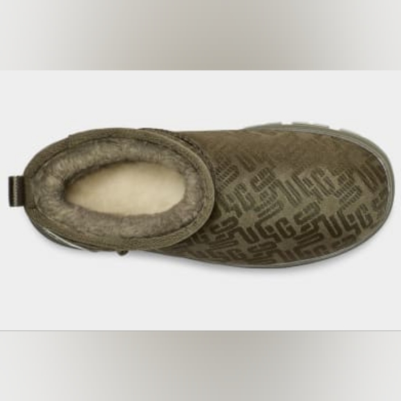 Ugg Classic Ultra Mini Monogram Burnt Olive Women's 7 - Picture 5 of 6
